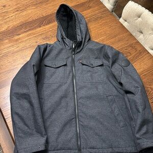 Levi’s dark grey men’s winter jacket sz xxl